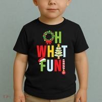 Oh What Fun Christmas With Wreath And Tree Toddler T-Shirt thumb 2