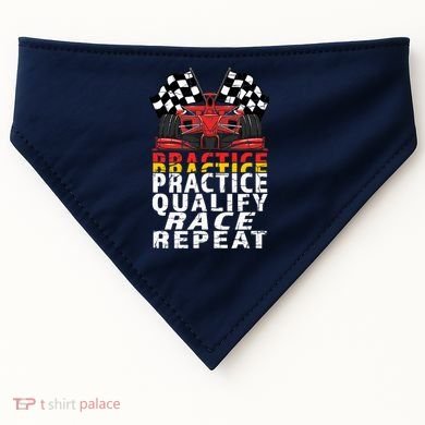 Open Wheel Formula Racing Car Practice Qualify Race Vintage USA-Made Doggie Bandana
