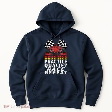 Open Wheel Formula Racing Car Practice Qualify Race Vintage Hoodie