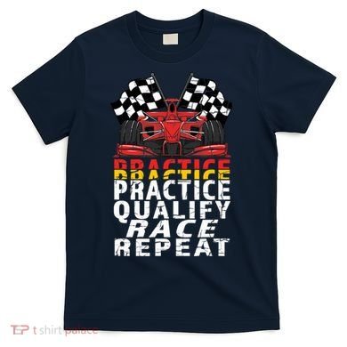 Open Wheel Formula Racing Car Practice Qualify Race Vintage T-Shirt