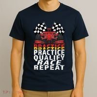 Open Wheel Formula Racing Car Practice Qualify Race Vintage T-Shirt thumb 3