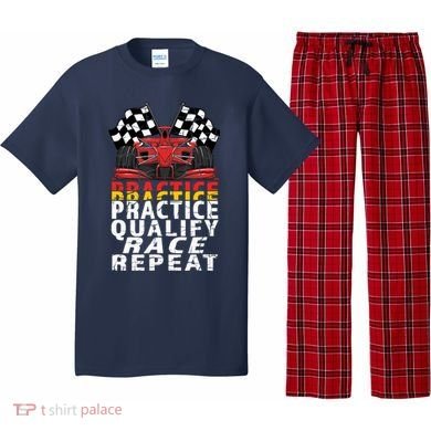 Open Wheel Formula Racing Car Practice Qualify Race Vintage Pajama Set