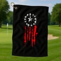 Old World Flag Golf Towel thumb 1