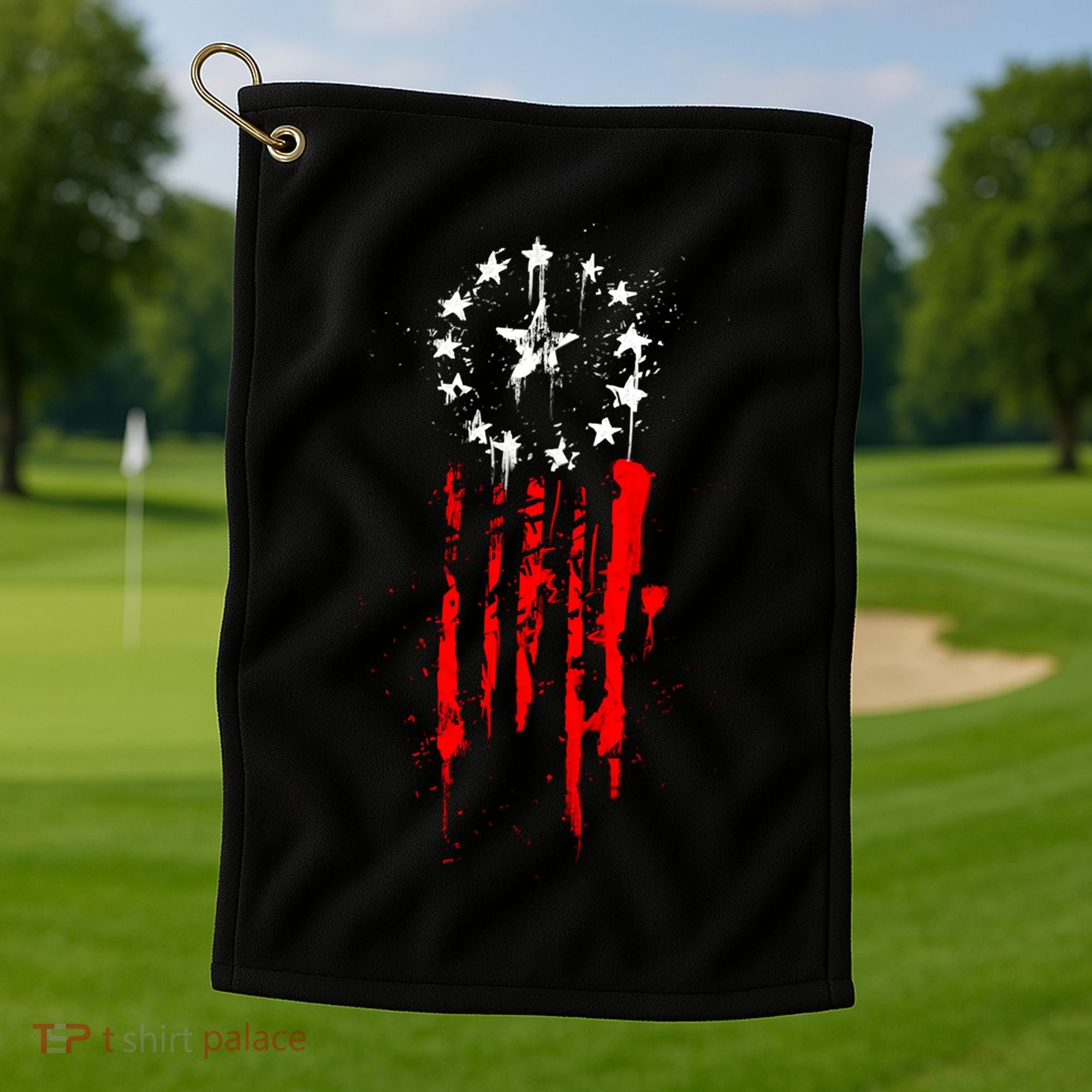 Old World Flag Golf Towel