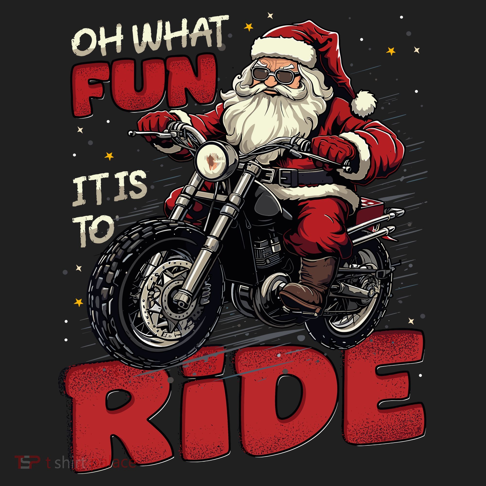 Oh What Fun It Is To Ride Funny Biker Santa On A Motorcycle Tumbler