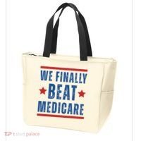 Official We Finally Beat Medicare Poltical Tote Bag thumb 3