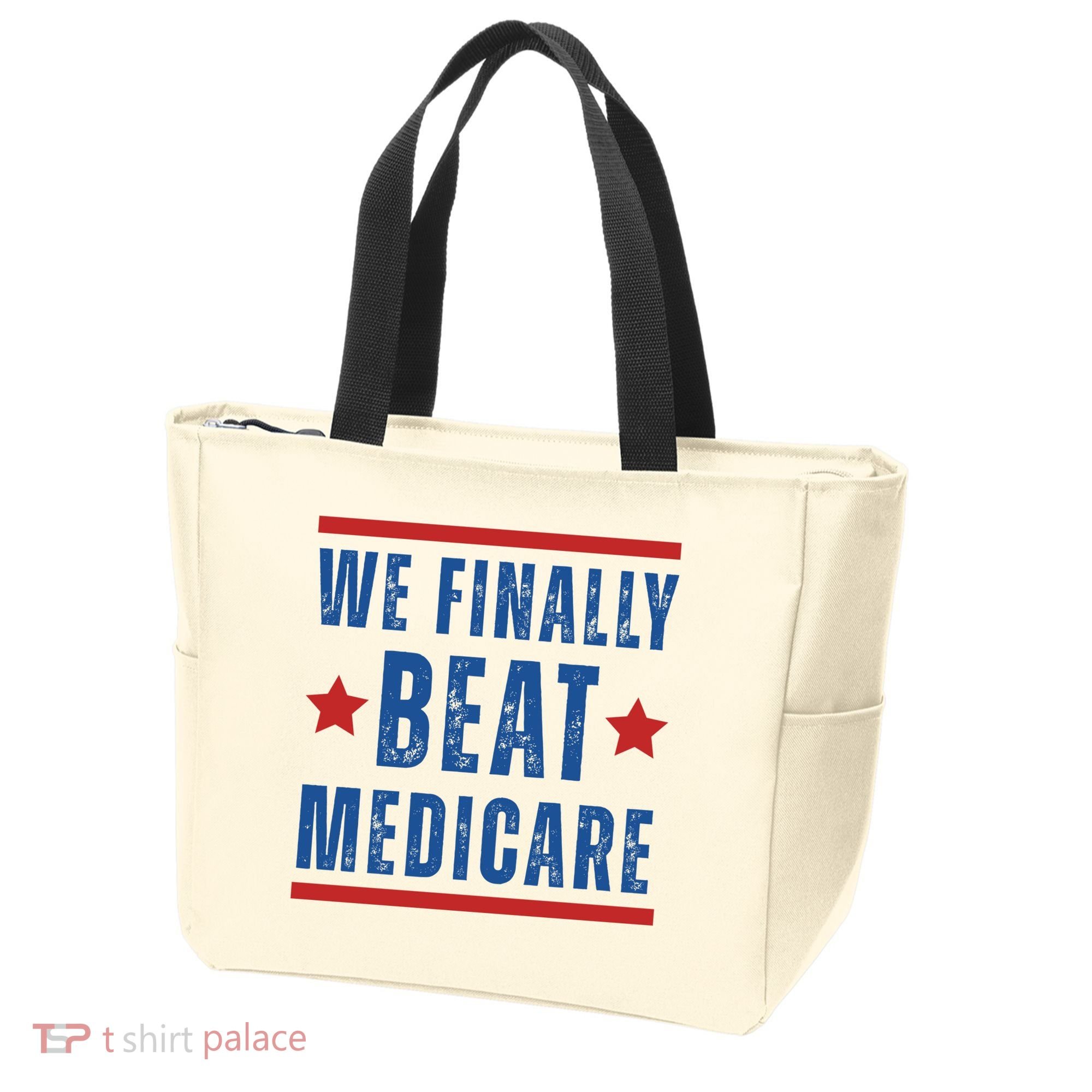 Official We Finally Beat Medicare Poltical Tote Bag