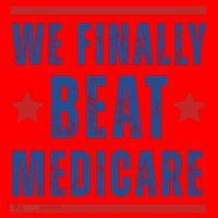 Official We Finally Beat Medicare Poltical Santa Hat thumb 1