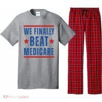Official We Finally Beat Medicare Poltical Pajama Set thumb 0