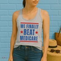 Official We Finally Beat Medicare Poltical Women's Tank Top thumb 2