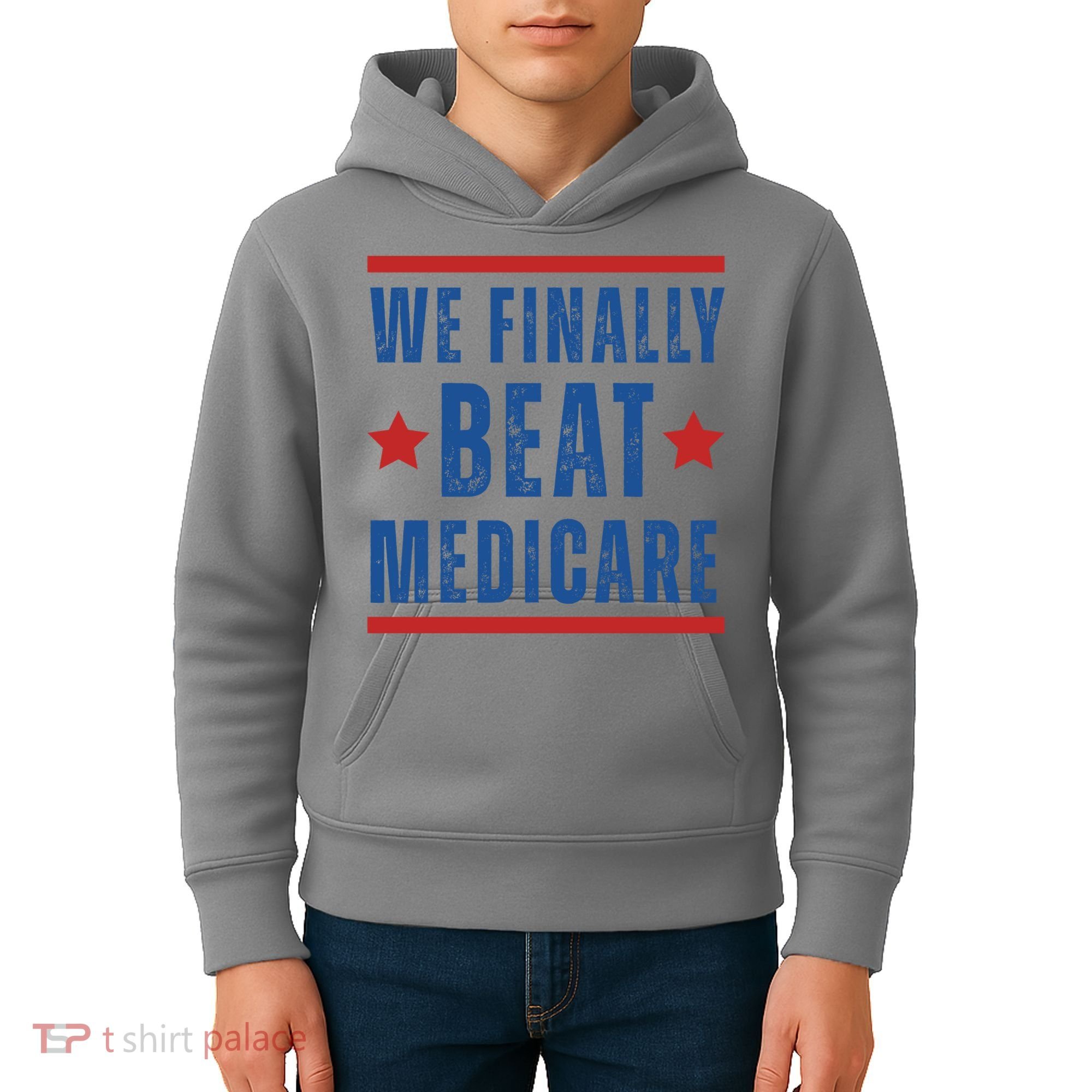 Official We Finally Beat Medicare Poltical Kids Hoodie