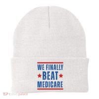 Official We Finally Beat Medicare Poltical Beanie thumb 0