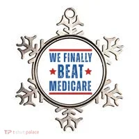 Official We Finally Beat Medicare Poltical Ornament thumb 0