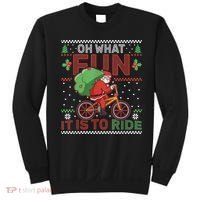 Oh What Fun It Is To Ride Bicycle Cyclist Christmas Sweatshirt thumb 0