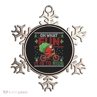 Oh What Fun It Is To Ride Bicycle Cyclist Christmas Ornament