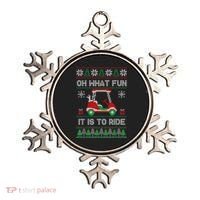 Oh What Fun It Is To Ride Golf Cart Golfer Christmas Golfing Ornament thumb 0