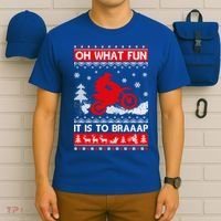 Oh What Fun It Is To Drive Dirt Bike Ugly Christmas Xmas Meaningful Gift T-Shirt thumb 6