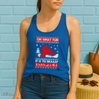 Oh What Fun It Is To Drive Dirt Bike Ugly Christmas Xmas Meaningful Gift Women's Tank Top thumb 2
