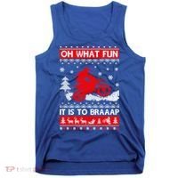Oh What Fun It Is To Drive Dirt Bike Ugly Christmas Xmas Meaningful Gift Tank Top thumb 0
