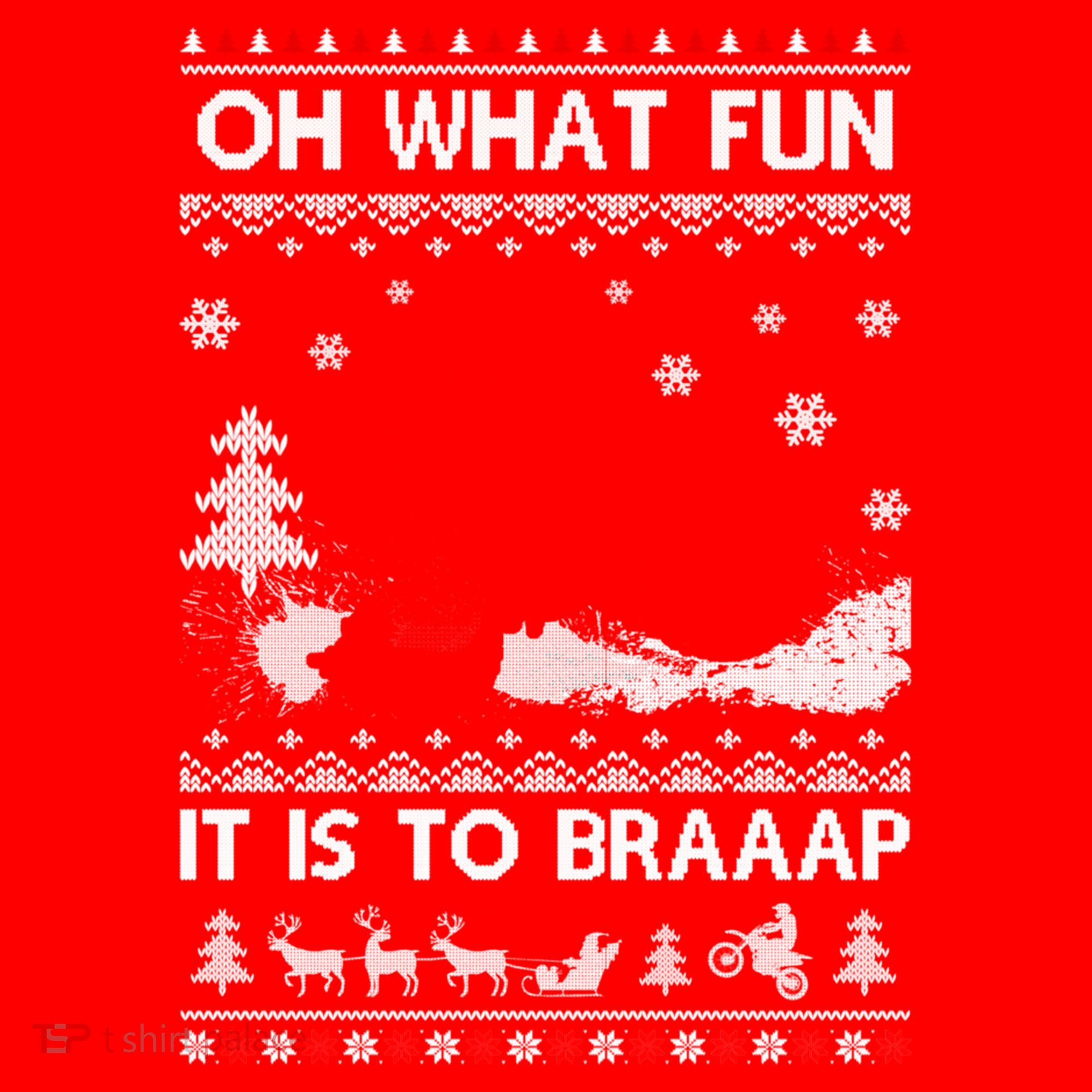 Oh What Fun It Is To Drive Dirt Bike Ugly Christmas Xmas Meaningful Gift Santa Hat