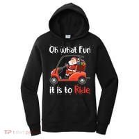 Oh What Fun It Is To Ride Golf Cart Golfer Christmas Golfing Women's Hoodie thumb 0