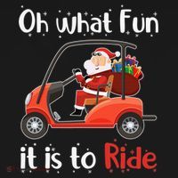 Oh What Fun It Is To Ride Golf Cart Golfer Christmas Golfing Baby Bodysuit thumb 2
