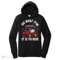 Oh What Fun It Is To Ride Funny Golf Christmas Women's Hoodie thumb 0