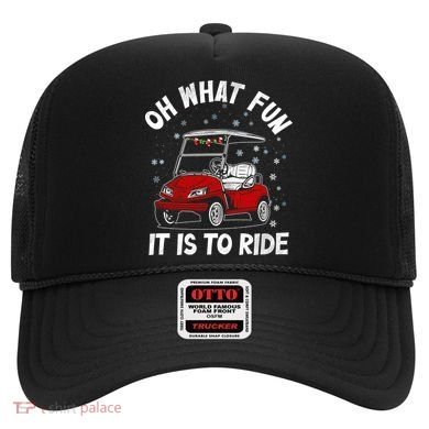 Oh What Fun It Is To Ride Funny Golf Christmas Hat