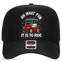 Oh What Fun It Is To Ride Funny Golf Christmas Hat thumb 0
