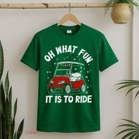Oh What Fun It Is To Ride Funny Golf Christmas T-Shirt thumb 2