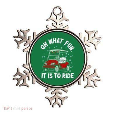 Oh What Fun It Is To Ride Funny Golf Christmas Ornament