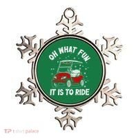 Oh What Fun It Is To Ride Funny Golf Christmas Ornament thumb 0