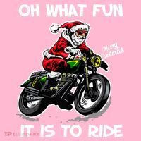 Oh What Fun It Is To Ride Motorcycle Christmas Pajama Gifts Premium Coaster thumb 2