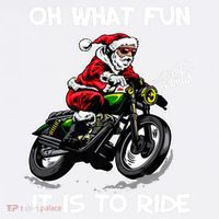 Oh What Fun It Is To Ride Motorcycle Christmas Pajama Gifts Premium Hoodie thumb 7