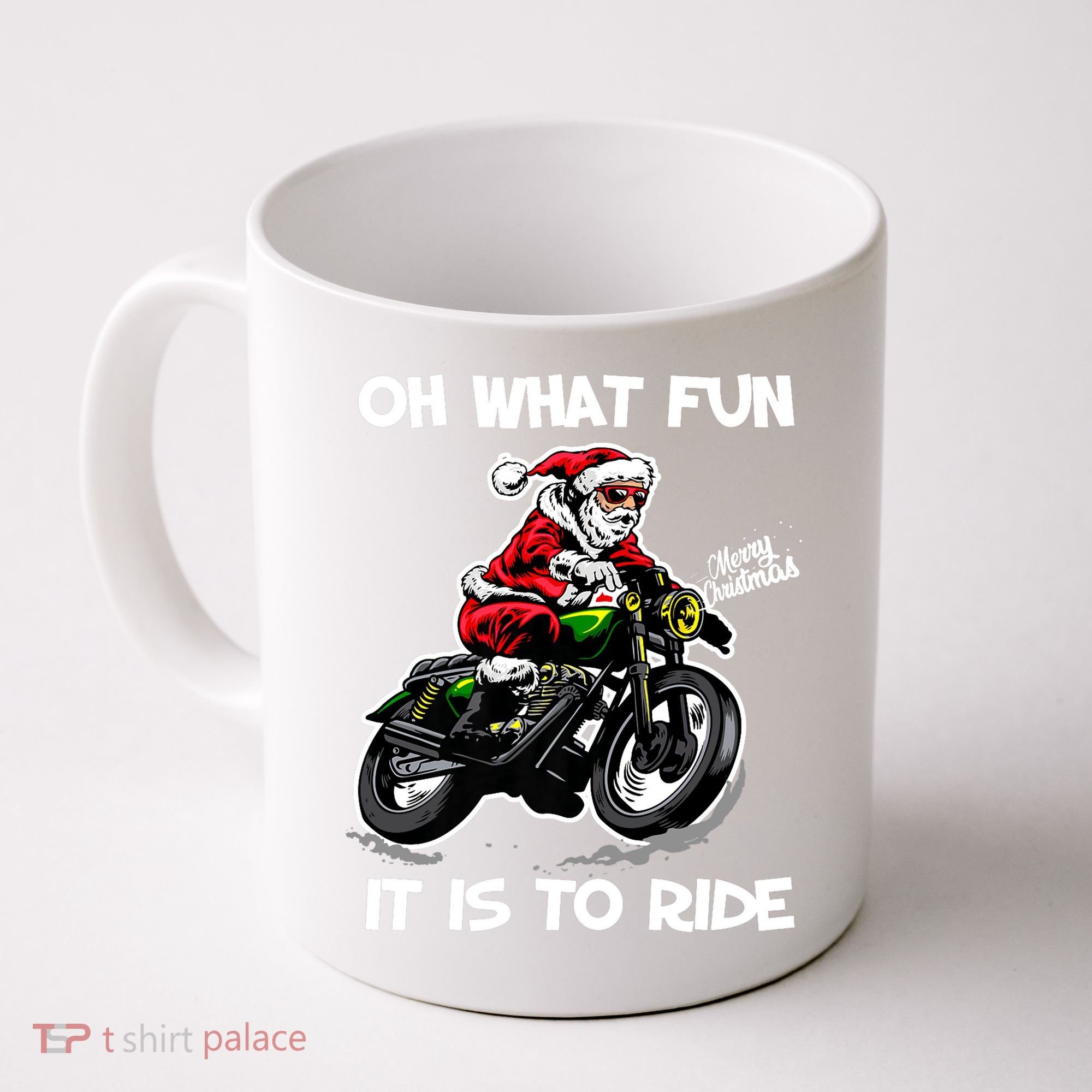 Oh What Fun It Is To Ride Motorcycle Christmas Pajama Gifts Premium Coffee Mug