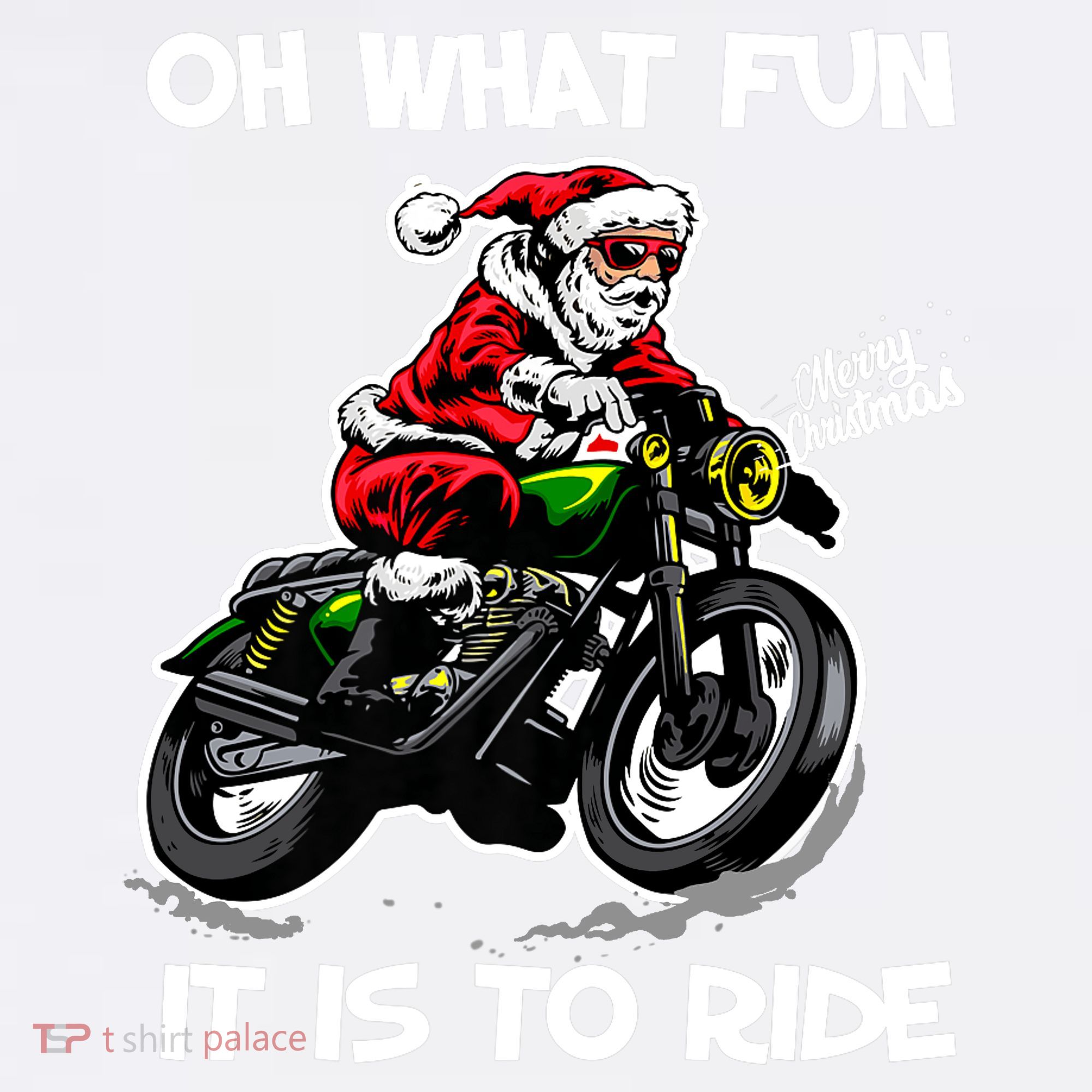 Oh What Fun It Is To Ride Motorcycle Christmas Pajama Gifts Premium Women's Tank Top