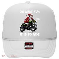 Oh What Fun It Is To Ride Motorcycle Christmas Pajama Gifts Premium Hat thumb 0