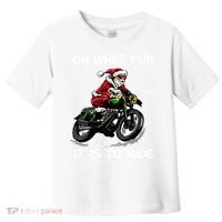 Oh What Fun It Is To Ride Motorcycle Christmas Pajama Gifts Premium Toddler T-Shirt thumb 0