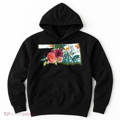 Oklahoma Watercolor Flower Hoodie