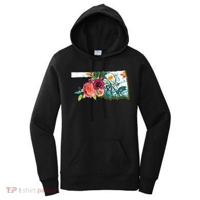 Oklahoma Watercolor Flower Women's Hoodie