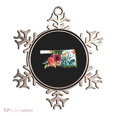 Oklahoma Watercolor Flower Ornament