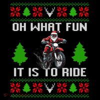 Oh What Fun It Is To Ride Motorcycle Santa Ugly Christmas Coffee Mug thumb 5