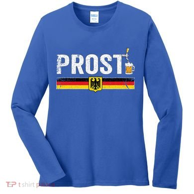 Oktoberfest Women German Flag Prost Women's Long Sleeve Shirt