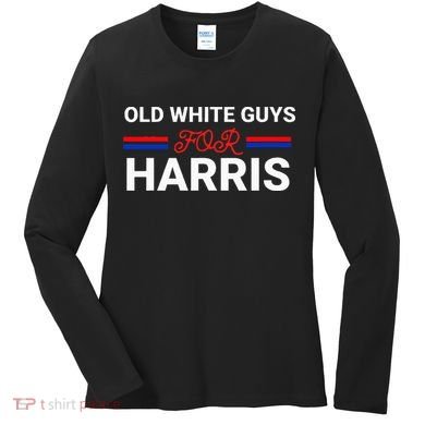 Old White Guys For Harris Kamala Women's Long Sleeve Shirt