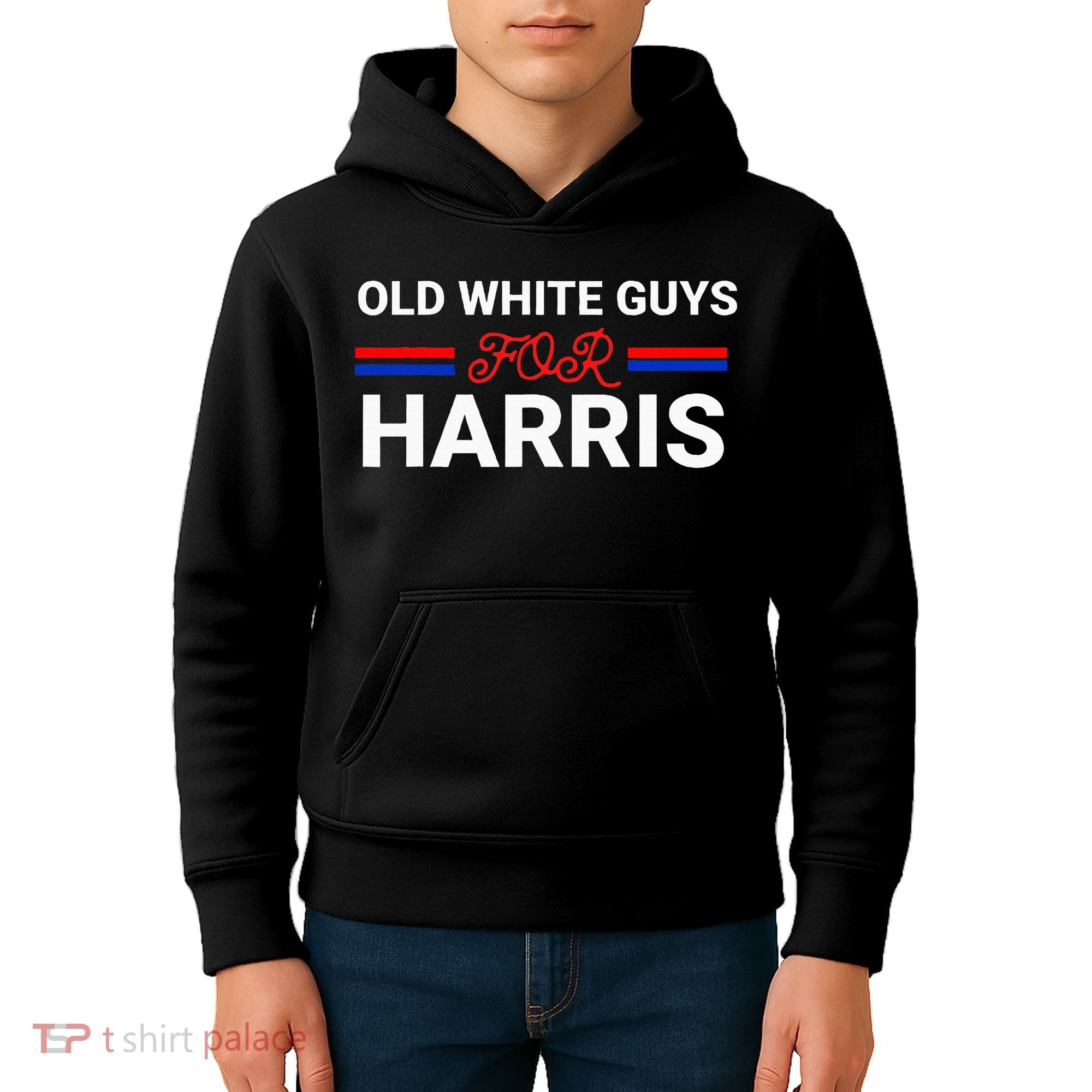 Old White Guys For Harris Kamala Kids Hoodie