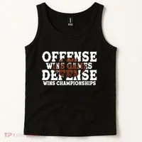 Offense Wins Games Defense Wins Championships Tank Top thumb 2