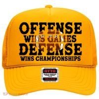 Offense Wins Games Defense Wins Championships Hat thumb 0
