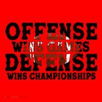Offense Wins Games Defense Wins Championships Santa Hat thumb 1
