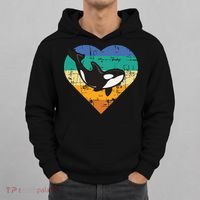 Orca Whale Heart Whale Lover Marine Biologist Whales Hoodie thumb 0