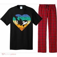Orca Whale Heart Whale Lover Marine Biologist Whales Pajama Set thumb 0